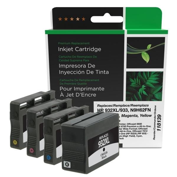 Clover Imaging Group Imaging Remanufactured High Yield Black, Cyan, Magenta, Yellow Ink Cartridges 118139 - main